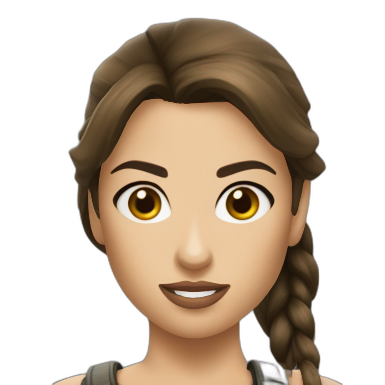 Lara Croft | AI Emoji Generator