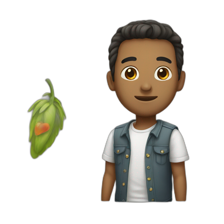 Un chico con gorra y un tapaboca malandro | AI Emoji Generator