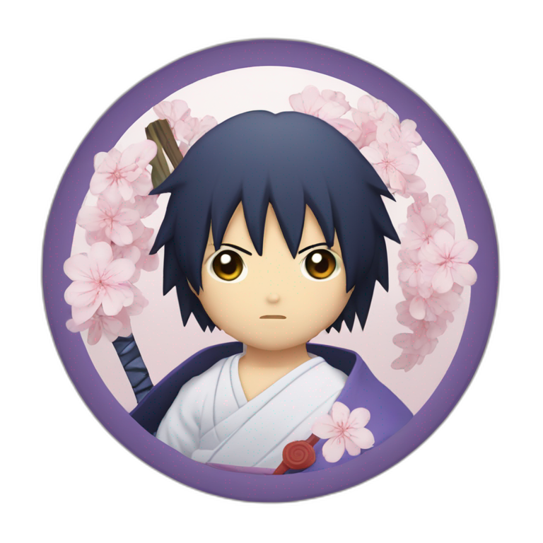 Sasuke Uchiwa sharingan | AI Emoji Generator