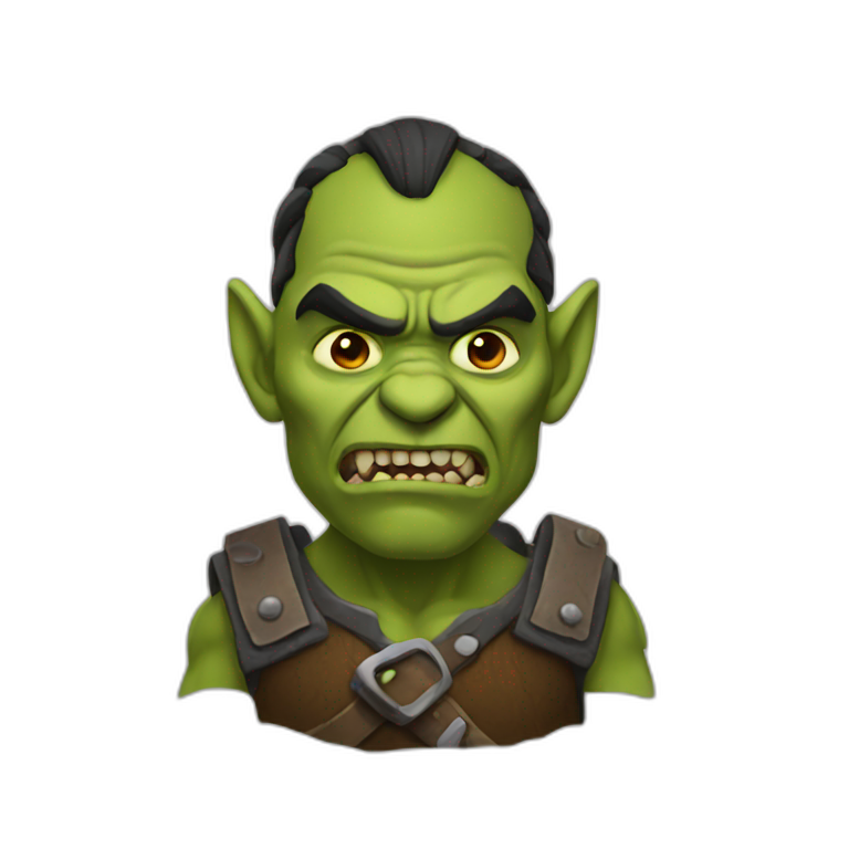 Gentleman orc | AI Emoji Generator