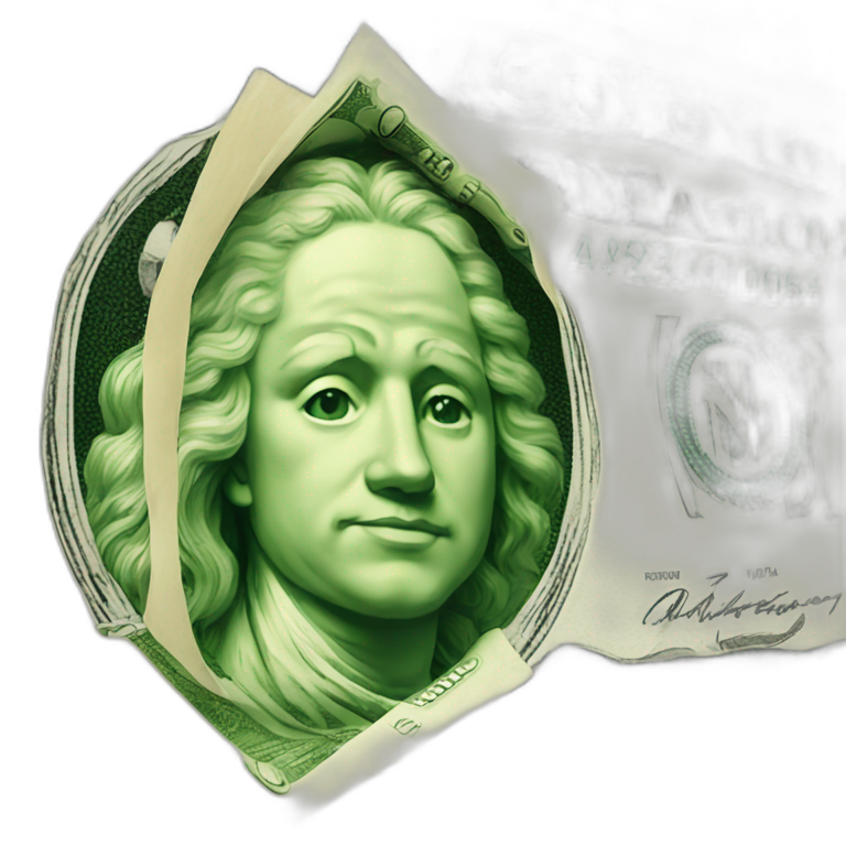 bundle of dollar bills | AI Emoji Generator