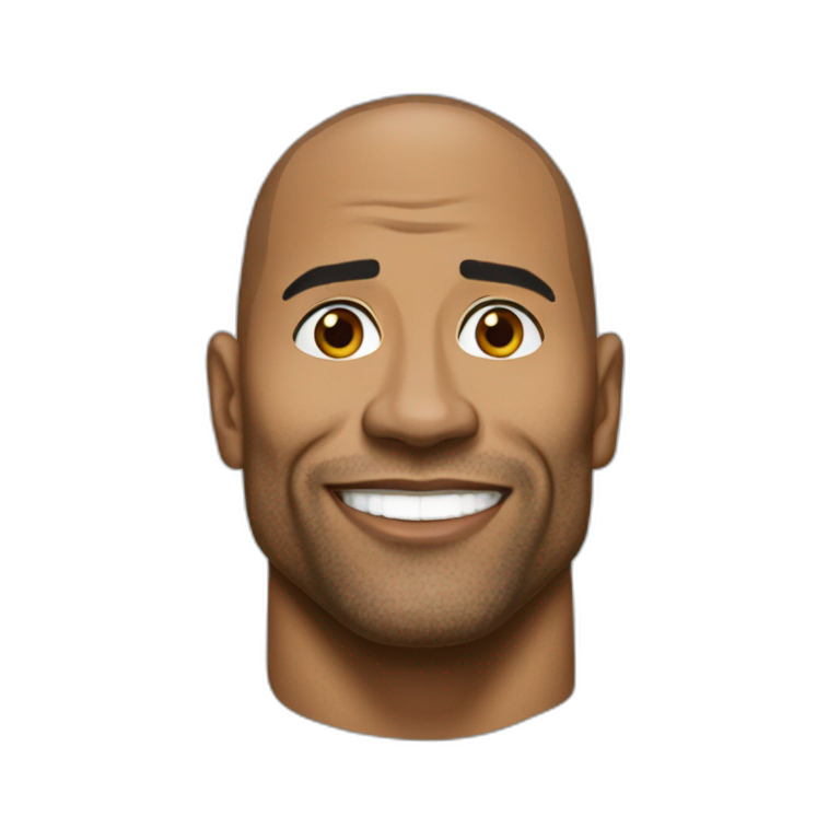 The rock dwane johnson | AI Emoji Generator