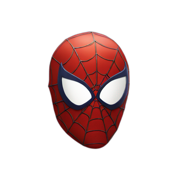 black spider man face mask | AI Emoji Generator