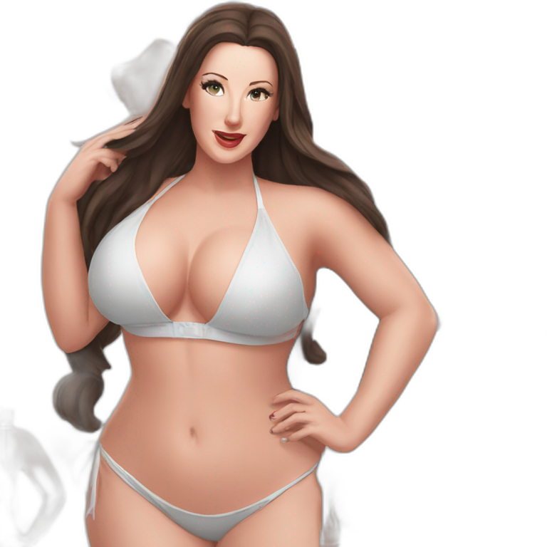 Angela white big bikini AI Emoji Generator