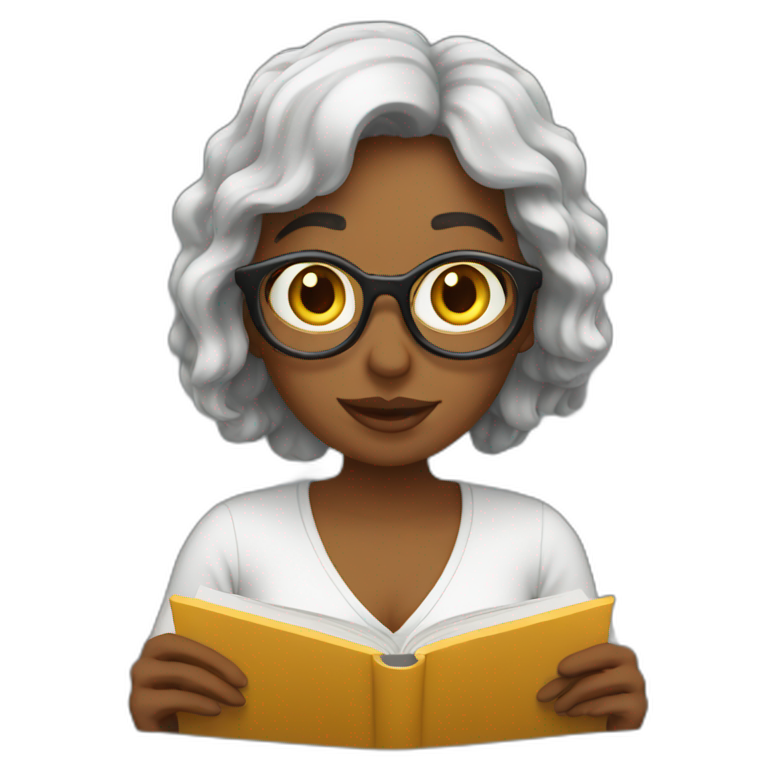 woman writer writing a book | AI Emoji Generator