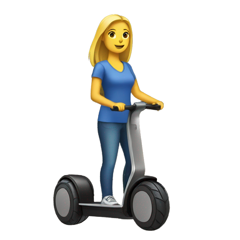 Trotinette électrique Segway avec personne | AI Emoji Generator