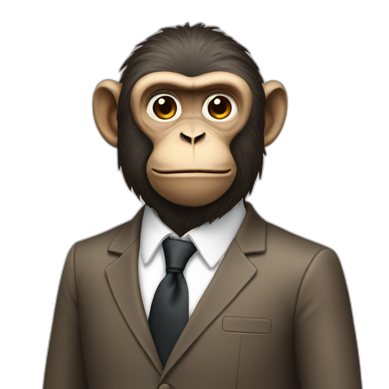 smart monkey full body | AI Emoji Generator