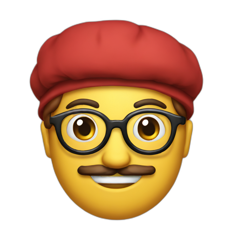 Girl In Nerdy Glasses Ai Emoji Generator