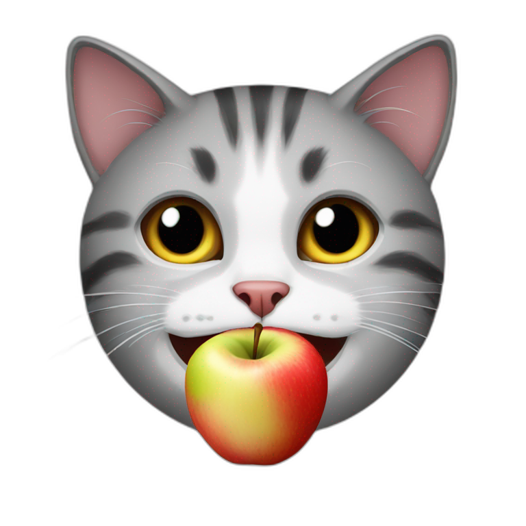 Cat eat ramens | AI Emoji Generator