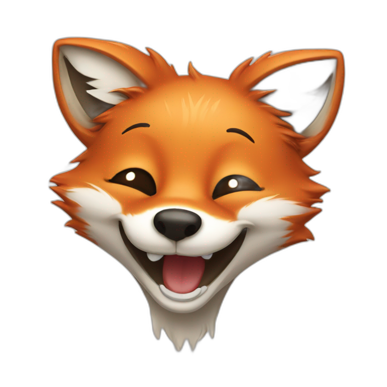 Happy fox | AI Emoji Generator