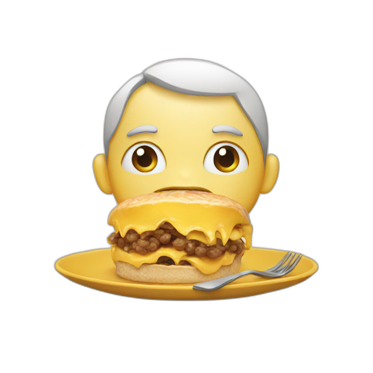 Ronaldo eating broth | AI Emoji Generator