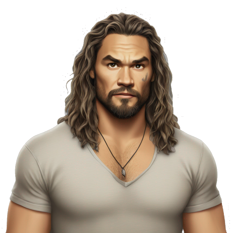 jason momoa wearing tee | AI Emoji Generator