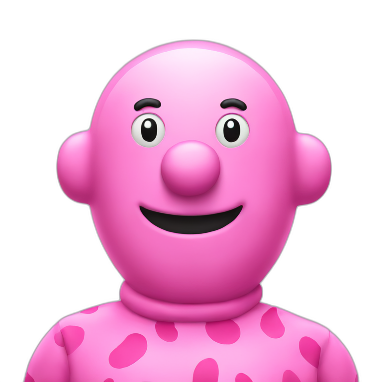 Oprah is mr blobby with a sword eating a live cow | AI Emoji Generator