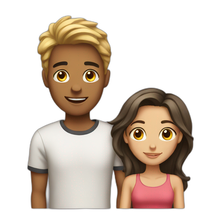 Teenager white girl | AI Emoji Generator