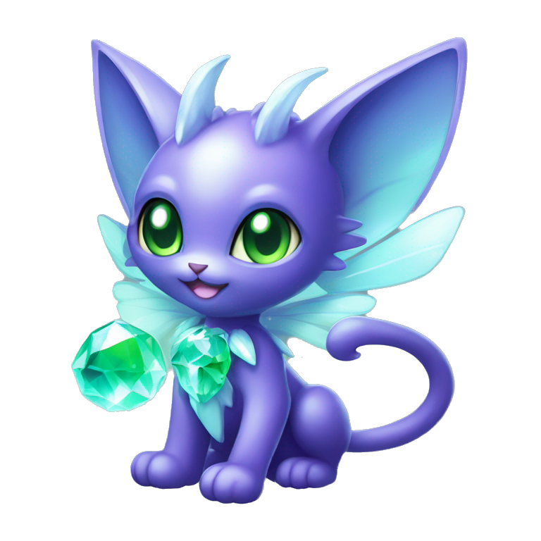 Shiny, Sparkly, Black Dark-type-fairy-type-psychic-ice-type-fakémon-cat 