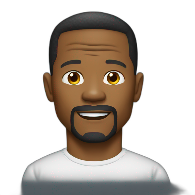 Jamie Foxx wearing t-shirt | AI Emoji Generator