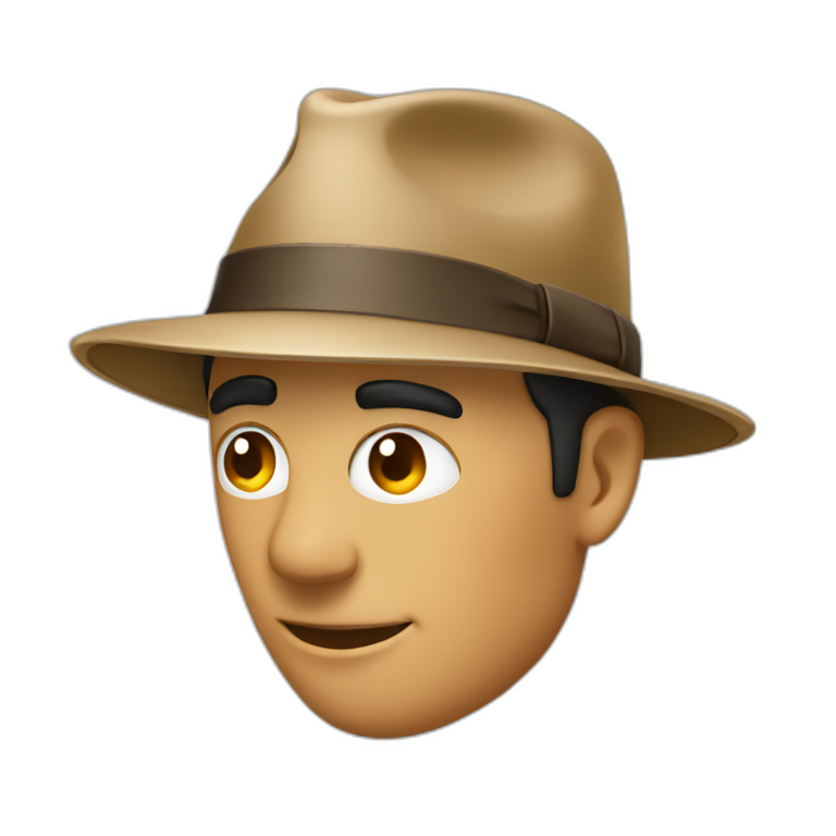 dog with fedora | AI Emoji Generator