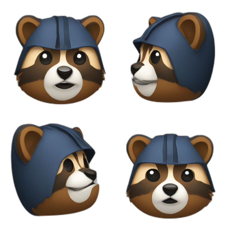 tanuki-face-happy | AI Emoji Generator