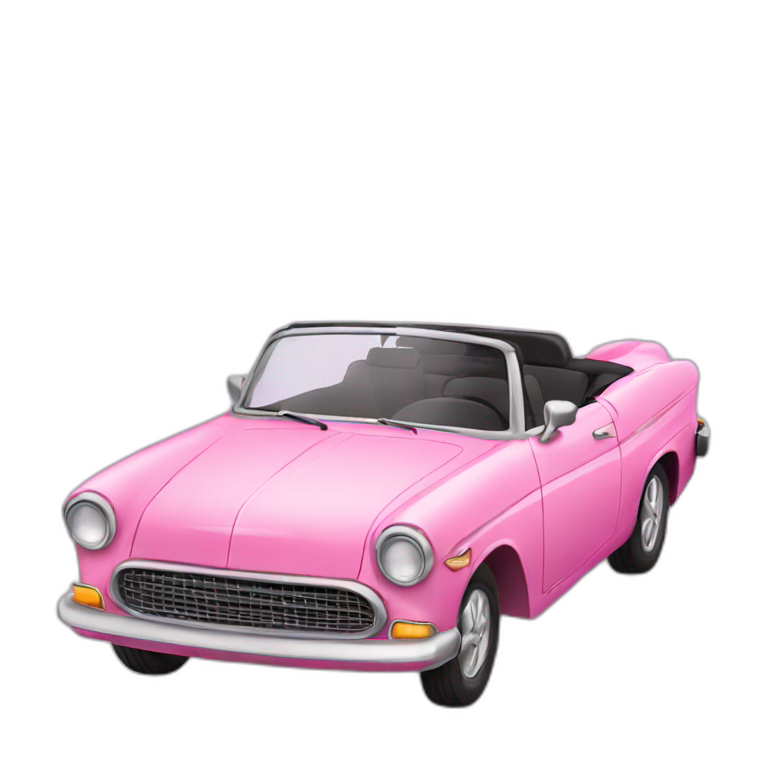 Fishia pink car | AI Emoji Generator