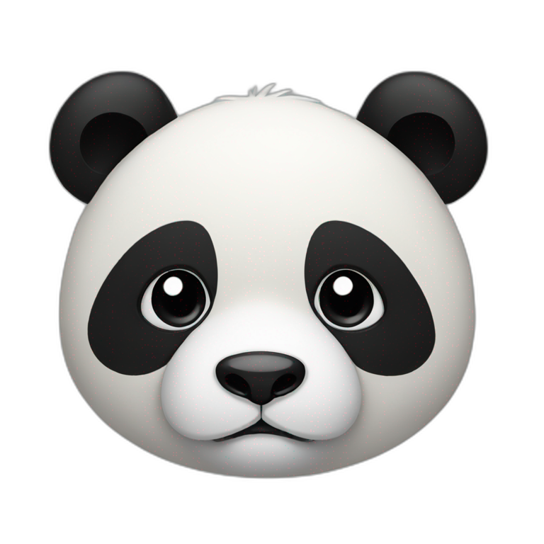 panda blackschoes hear | AI Emoji Generator