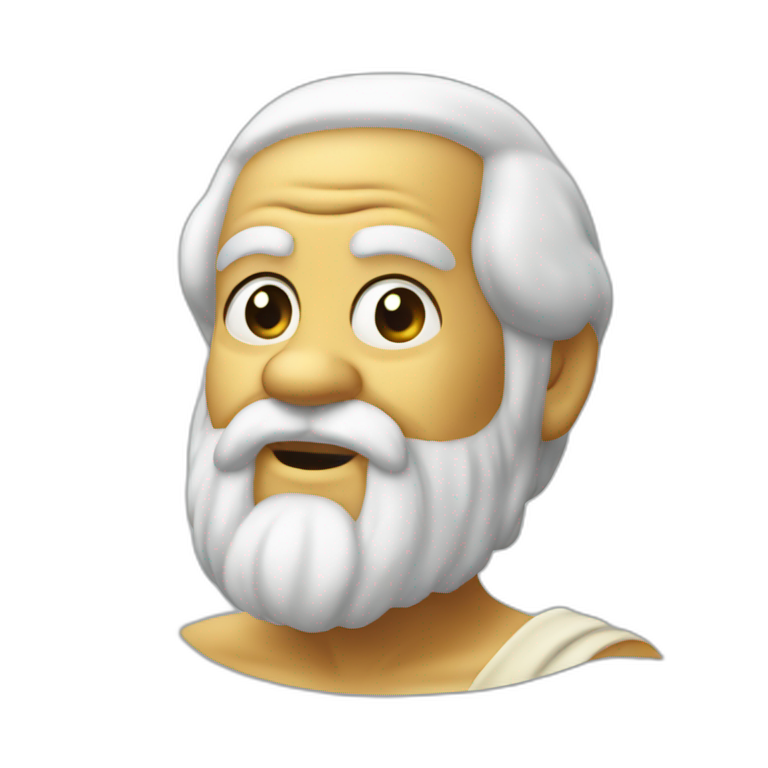 SOCRATES COIN WITH DOG FACE | AI Emoji Generator