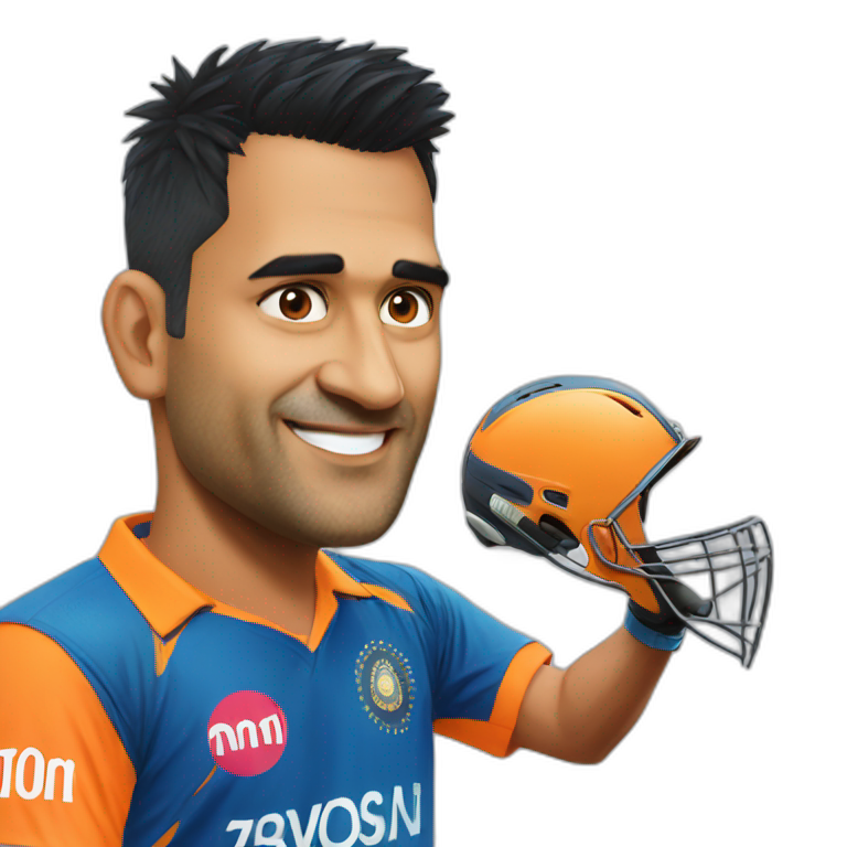 MS Dhoni | AI Emoji Generator