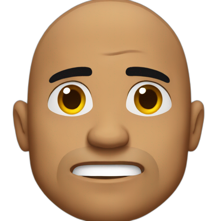 the rock-lift-eyebrow | AI Emoji Generator