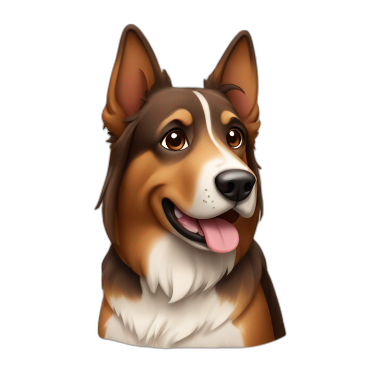 german shephard dog | AI Emoji Generator