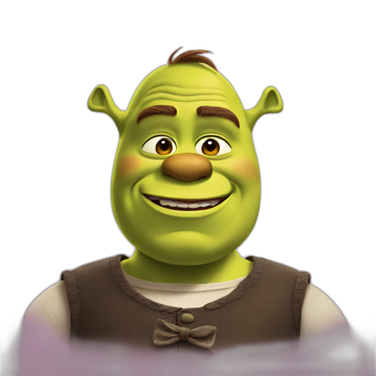 shrek with sunglasses | AI Emoji Generator