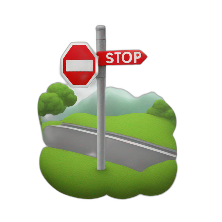 stop sign | AI Emoji Generator