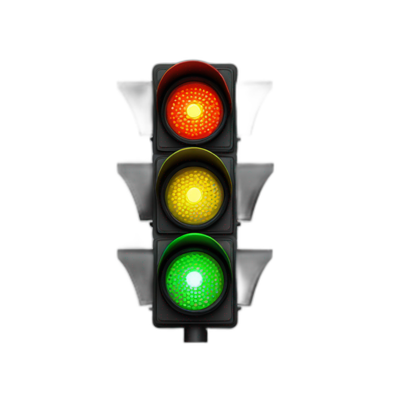 Traffic Light On Red Ai Emoji Generator