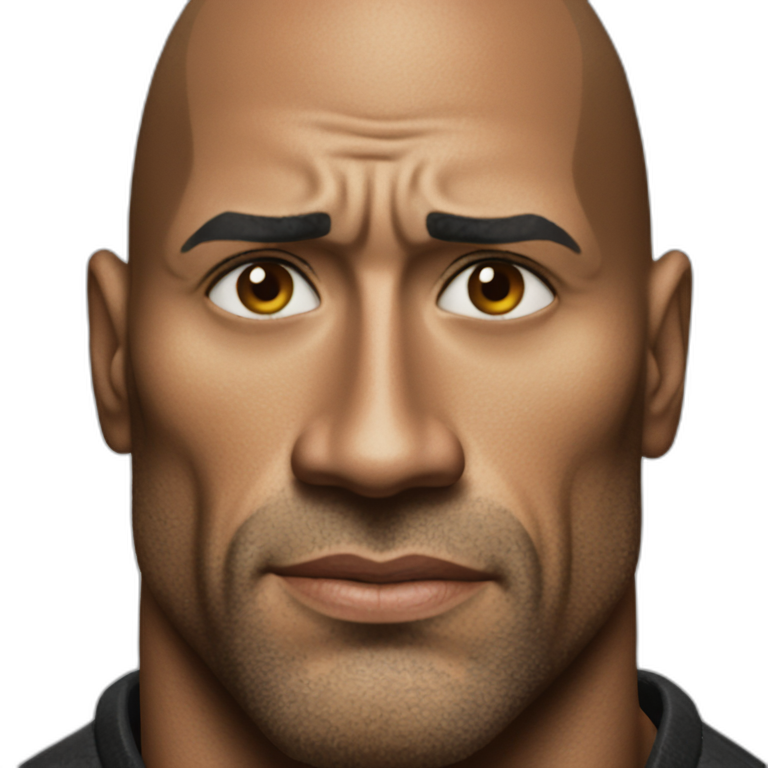 the rock-lift-eyebrow | AI Emoji Generator