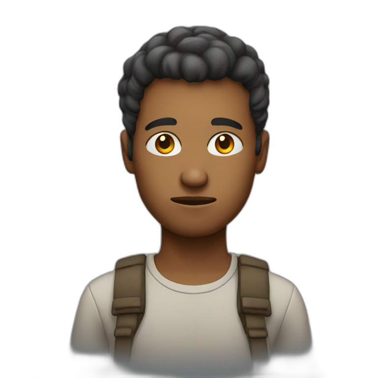 serious stare | AI Emoji Generator