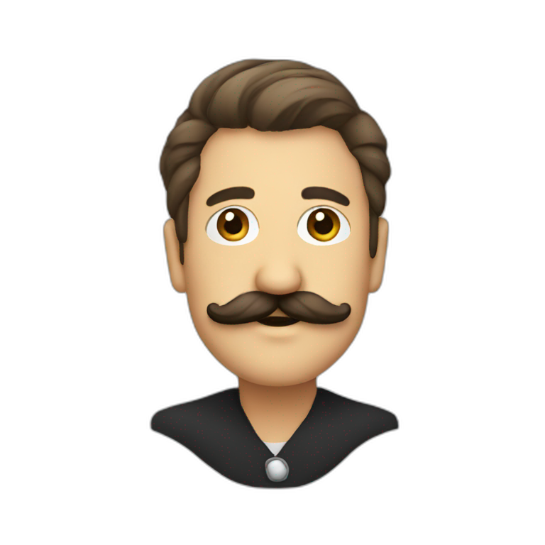 Moustache men grilling sausages | AI Emoji Generator