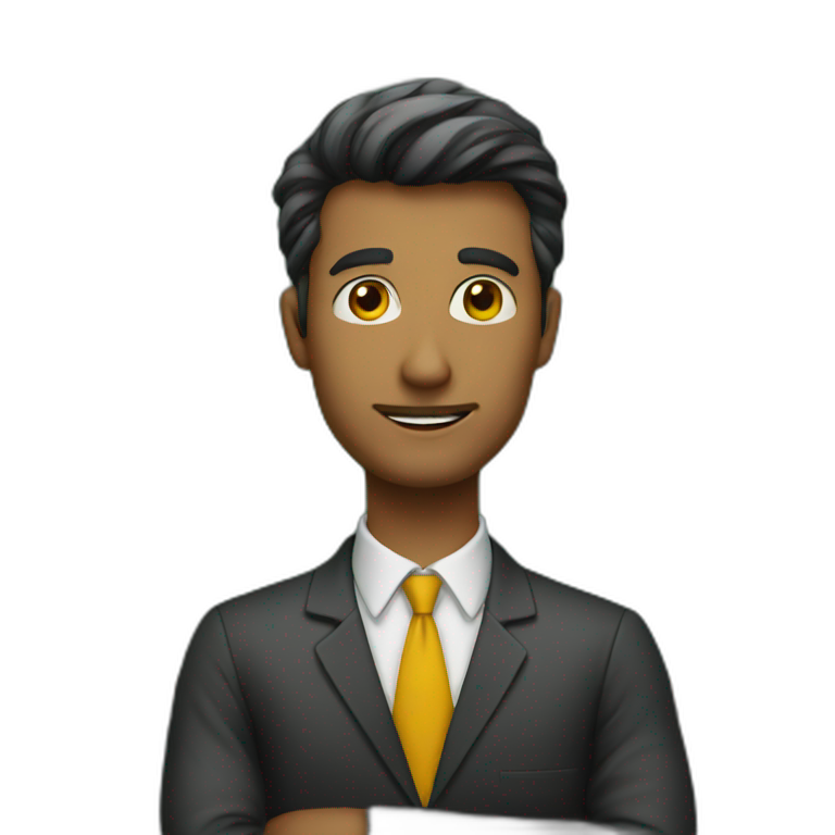 teacher giving classes at the blackboard | AI Emoji Generator