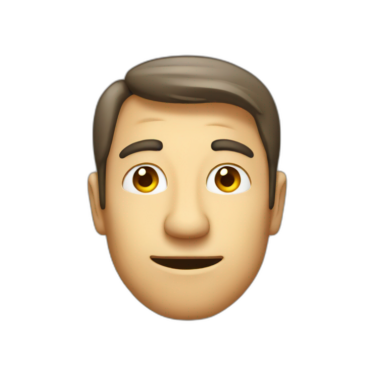 moroccan man with one messed up eye and curly hair | AI Emoji Generator