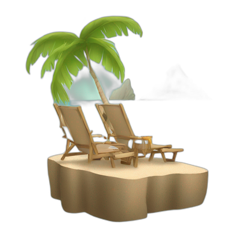 beach vacation | AI Emoji Generator