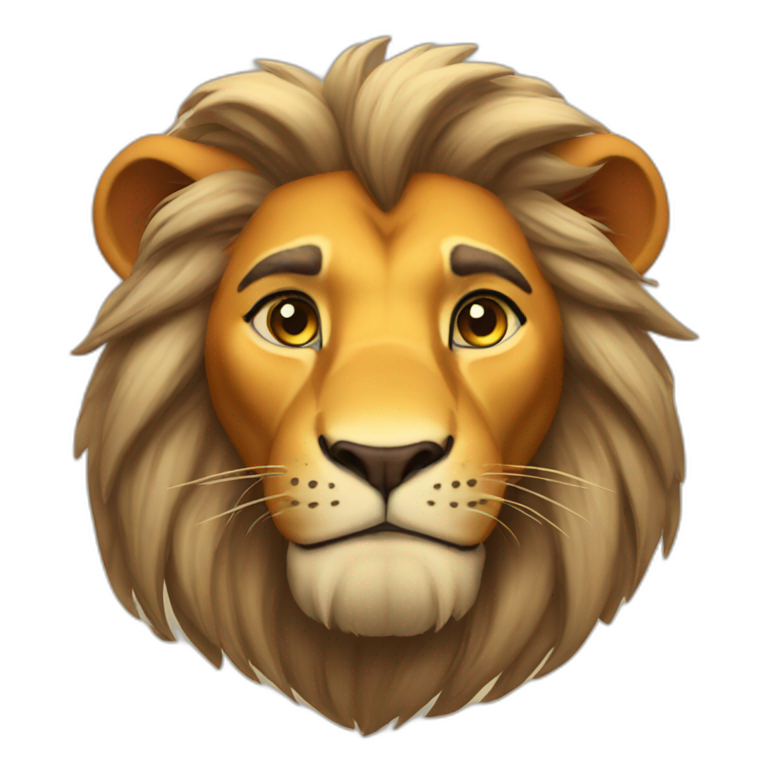 Lion in king | AI Emoji Generator