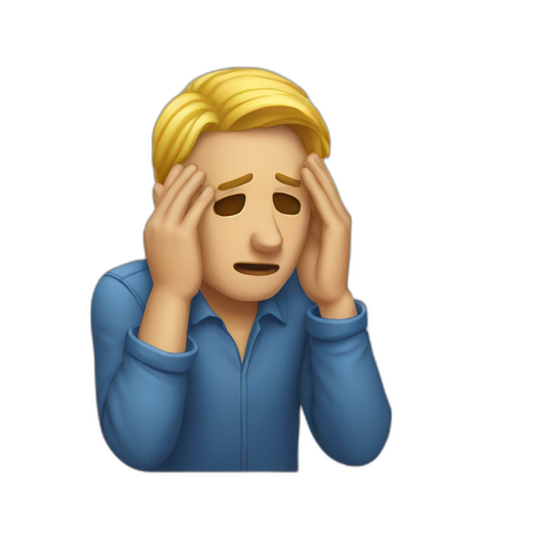 triple facepalm | AI Emoji Generator