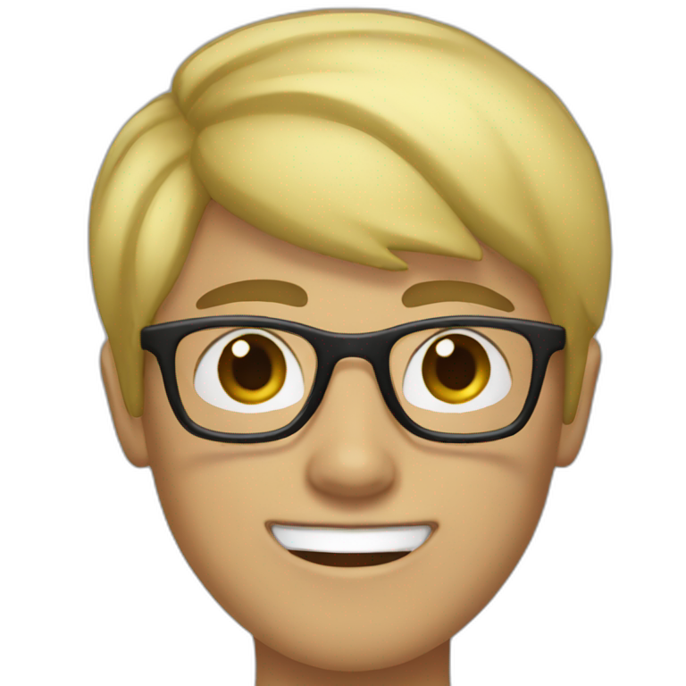 17 years old boy with a black curly hair hold an oscar | AI Emoji Generator