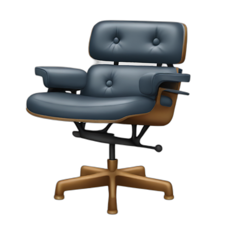 Eames Lounge Chair In Black Ai Emoji Generator 