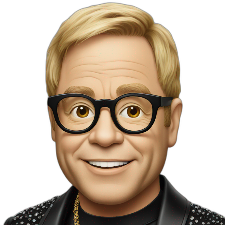 Elton John | AI Emoji Generator