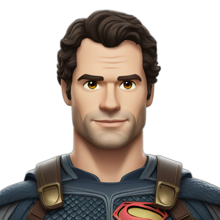 Shrek as Henry Cavill | AI Emoji Generator