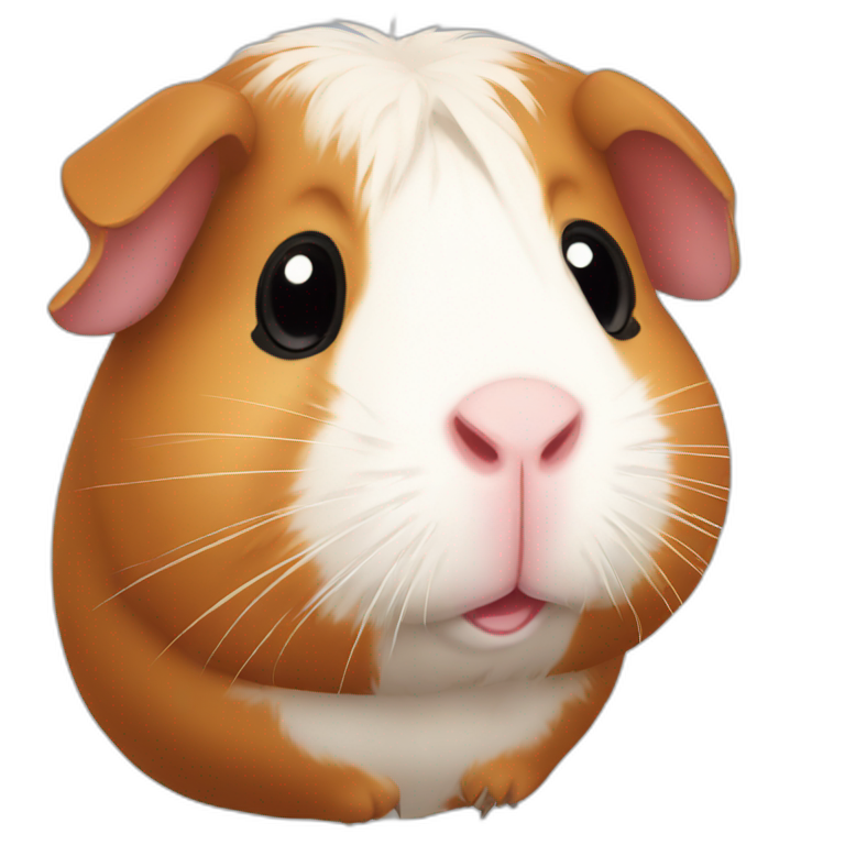 guinea pig hanging a heart | AI Emoji Generator