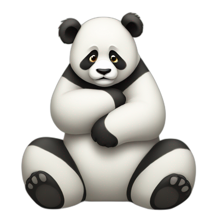 panda feeling sad | AI Emoji Generator