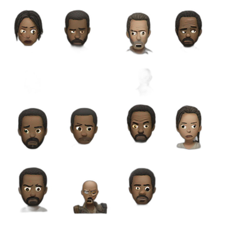 Zombie of The Walking Dead | AI Emoji Generator