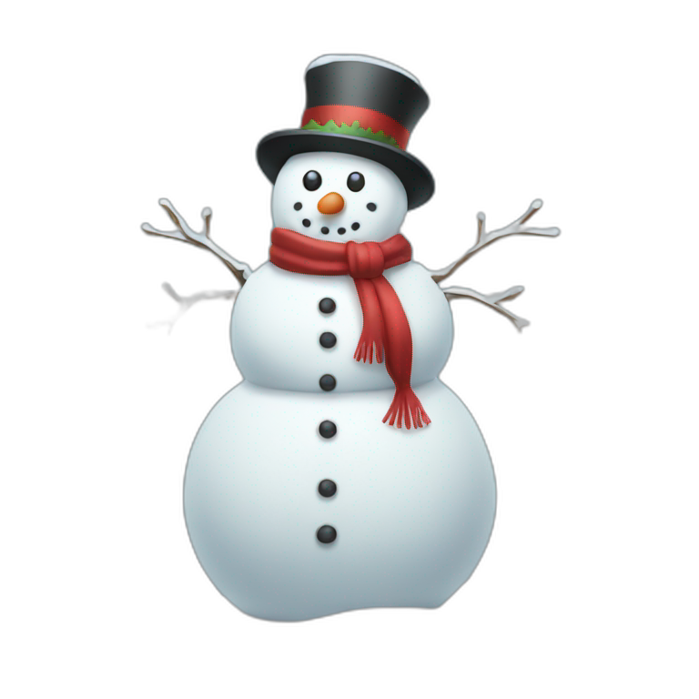 michelin man christmas snowman | AI Emoji Generator