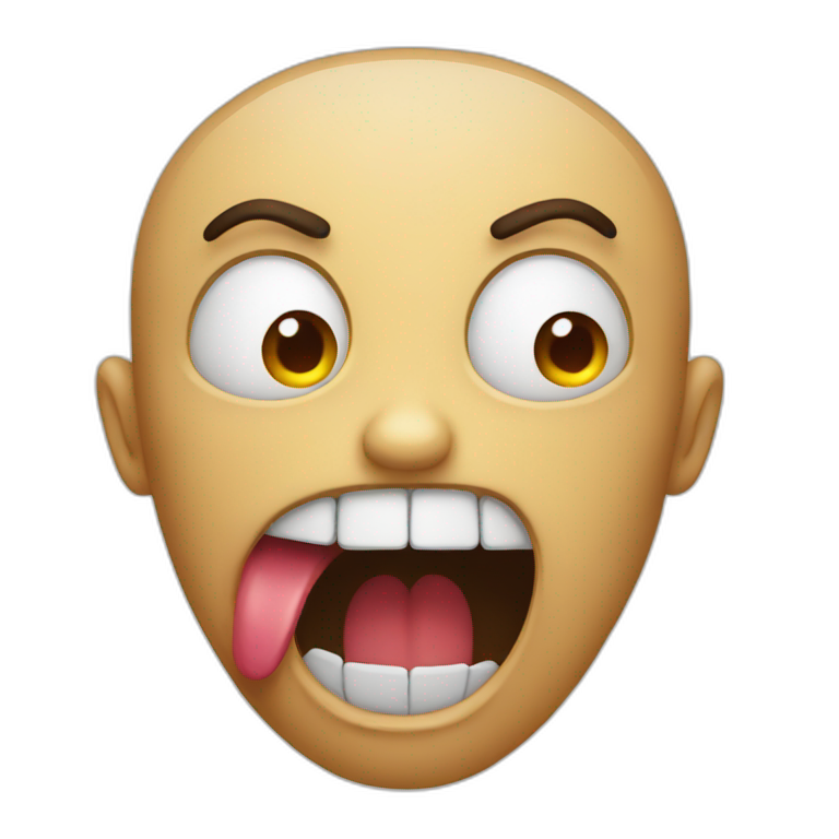 emoji with the mouth closed by a half-open zip | AI Emoji Generator