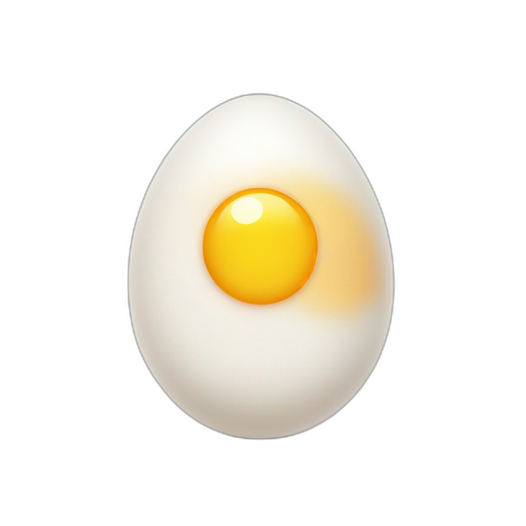 cute Sunny-side-up egg | AI Emoji Generator