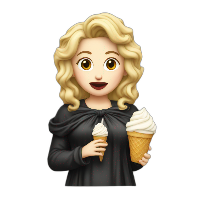 The eagle eat ice cream | AI Emoji Generator